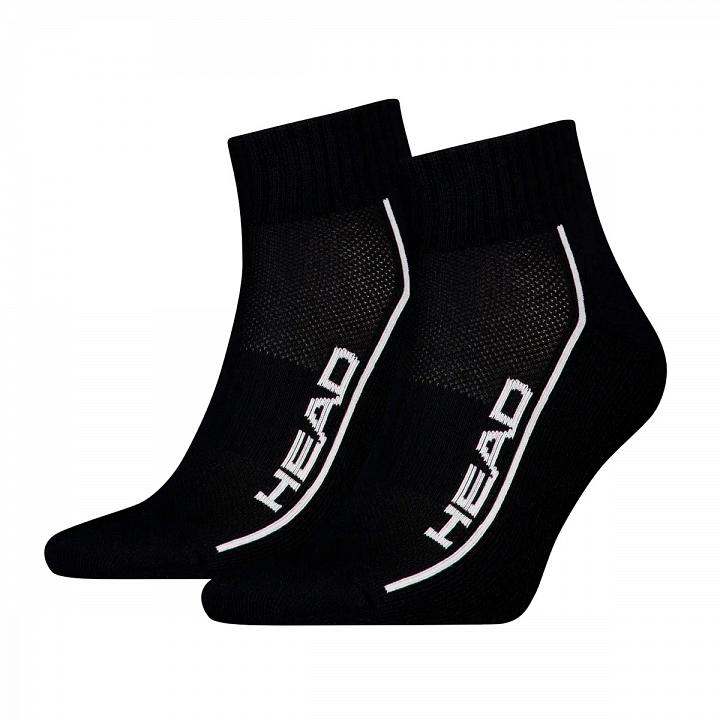 Head Tennis Performance Quarter Socks 2P Black